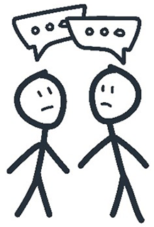 Talk2Me talking stick figures